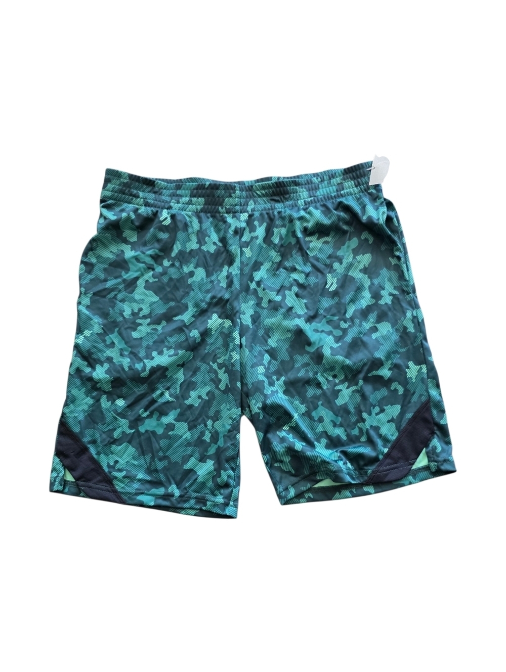 Zella Boys Teal Green Camo Athletic Shorts XL